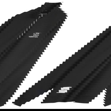 Pulover WTAPS Embroidered Half Zip Sweatshirt Črna | 242ATDT-CSM20-BLK, 1