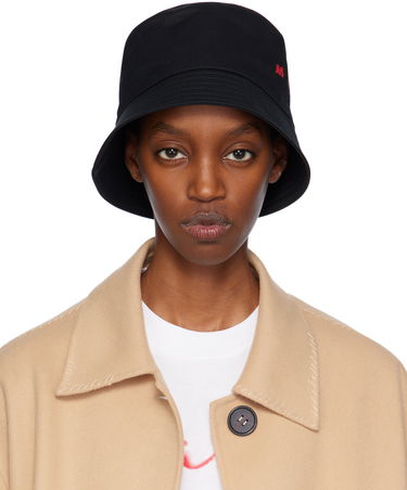 Klobuk Marni Embroidered Logo Bucket Hat Črna | CLZC0110S0 UTC311, 0