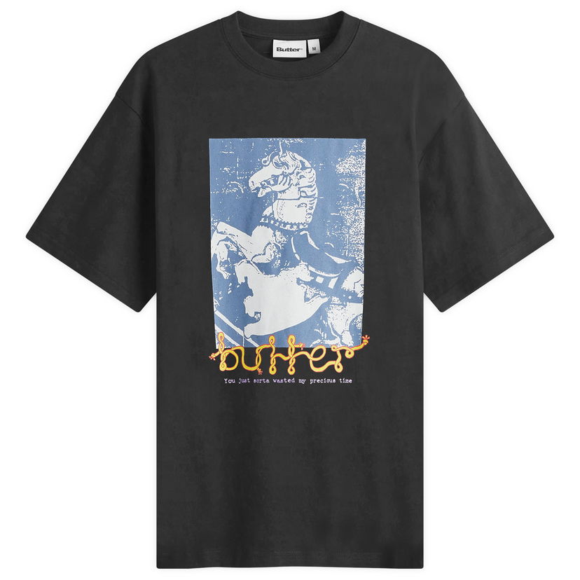 Majica Butter Goods Goods Carousel T-Shirt Črna | BG243102-BLK