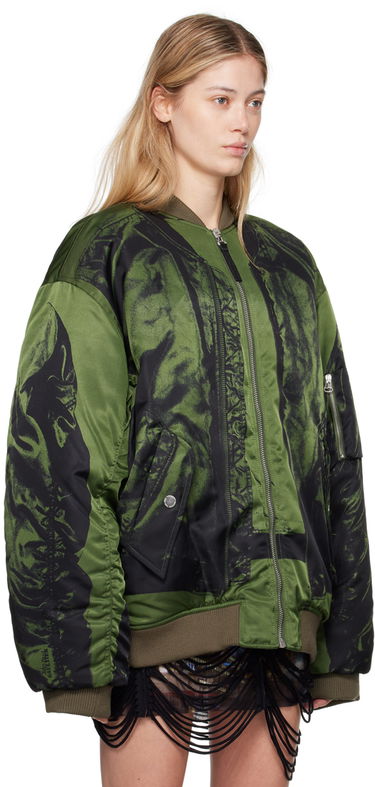 Bomber jakna Jean Paul Gaultier Jean Paul Gaultier Trompe L'œil Print Bomber Jacket Zelena | 24/30-F-BL046-C538-4100, 1