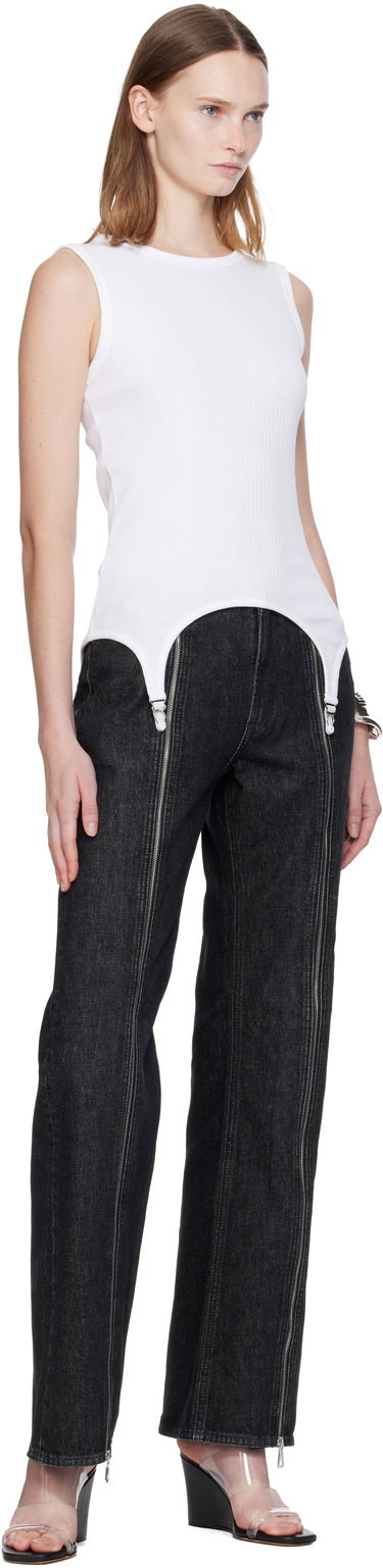 Majica brez rokavov Jean Paul Gaultier 'The Garter' Tank Top Bela | 25/04-W-TO387-J014-01, 3