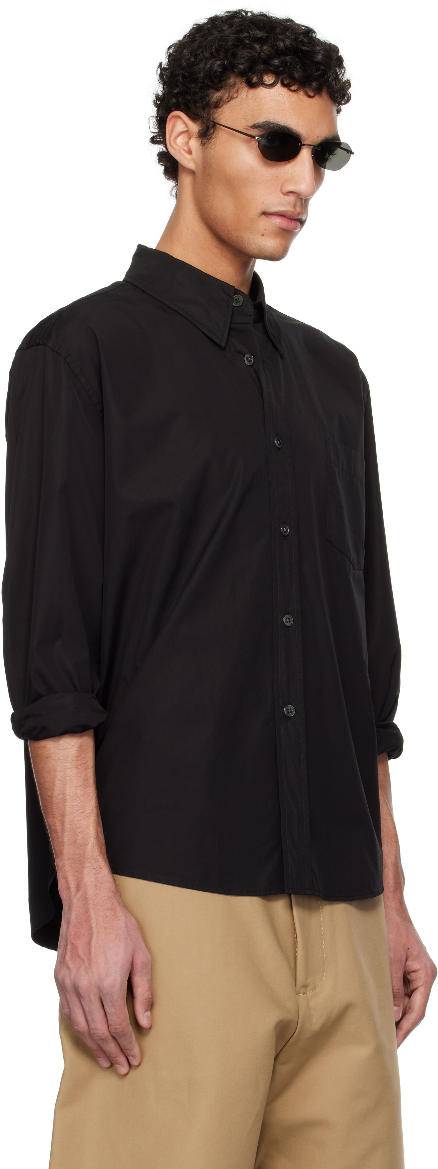 Srajce OUR LEGACY Our Legacy Beyond Button-Down Shirt Črna | M2252BBE, 1