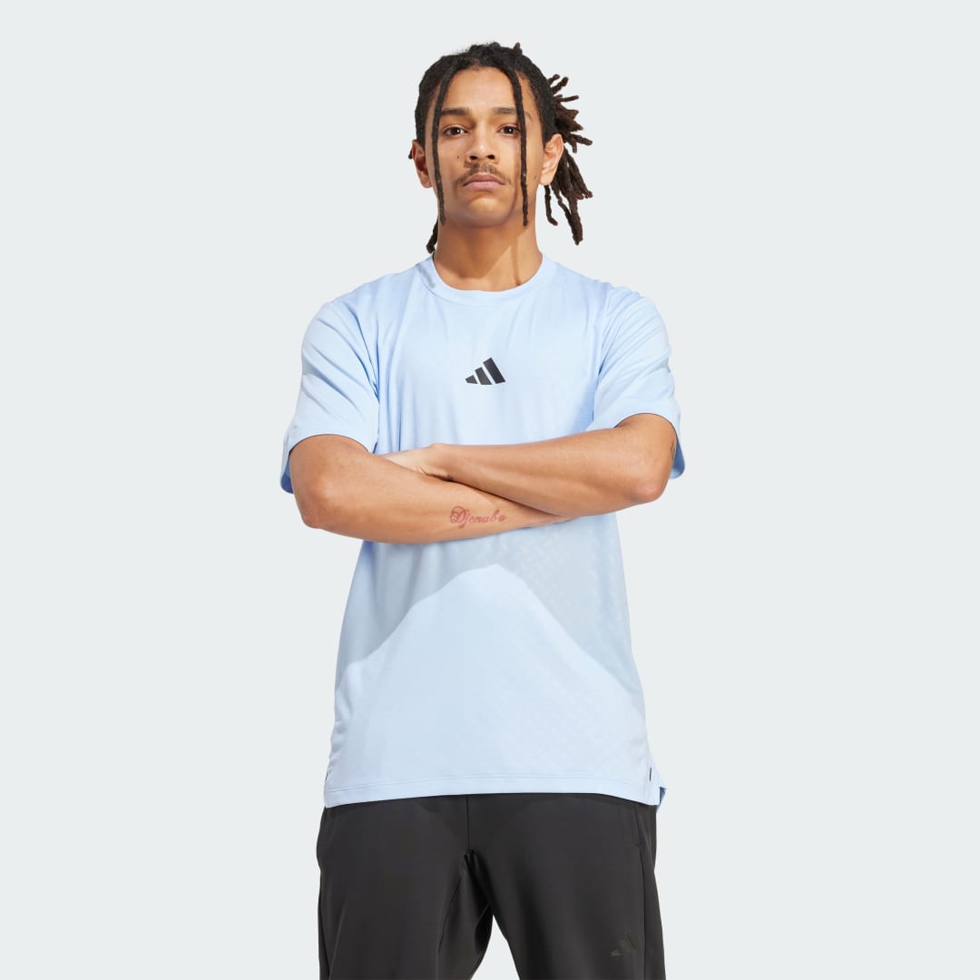 Majica adidas Performance Power 3-Stripes Tee Modra | JV9713, 0
