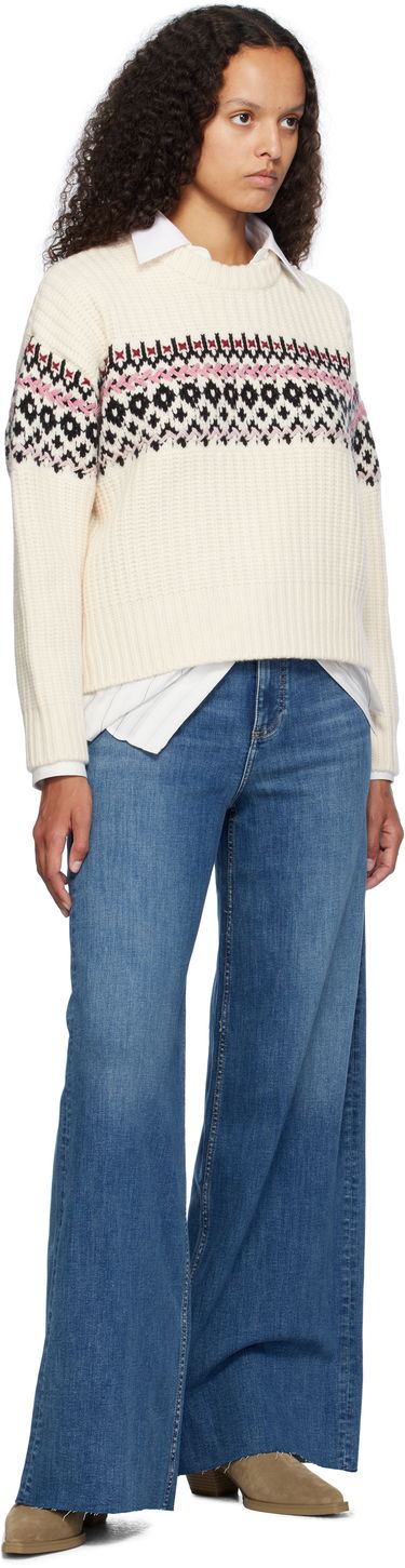 Pleteni pulover rag & bone rag & bone Leigh Fair Isle Sweater Bela | WAS24F015EC15, 3