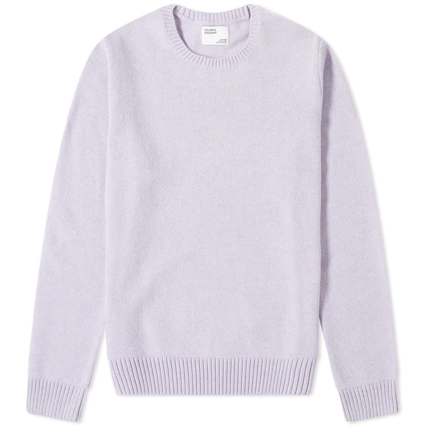 Pleteni pulover Colorful Standard Merino Wool Crew Knit Lila | CS5083-