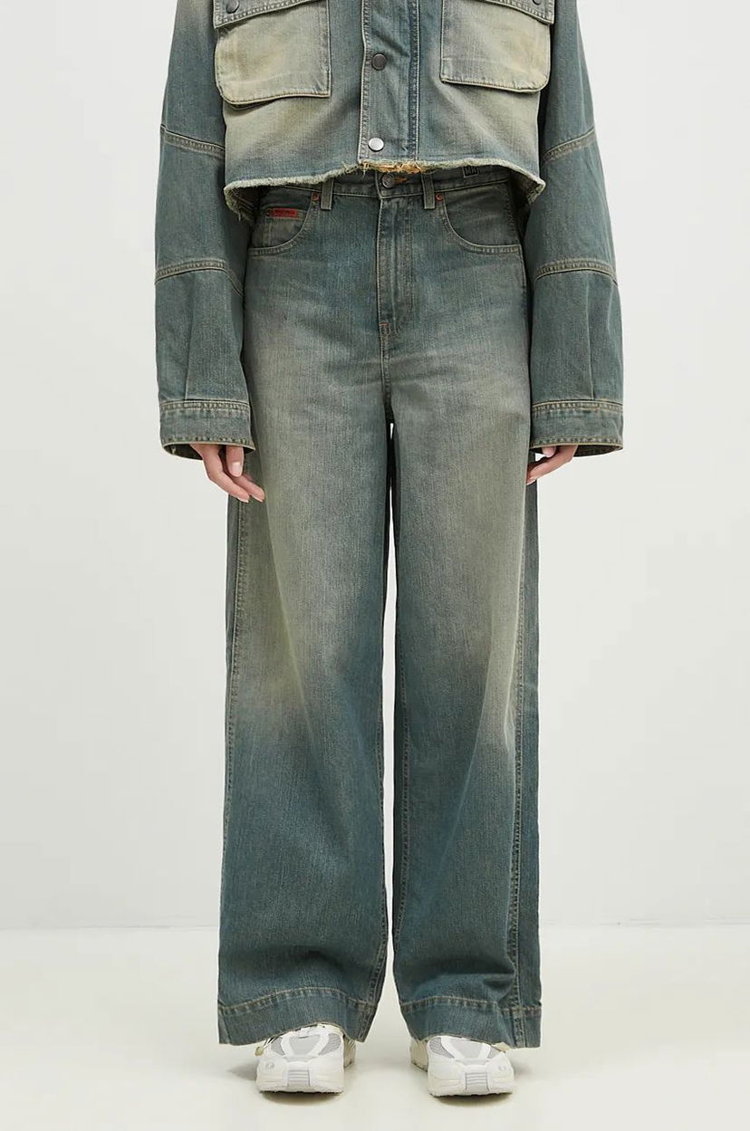 Kavbojke Martine Rose High Waist Jeans Modra | 240WD02501