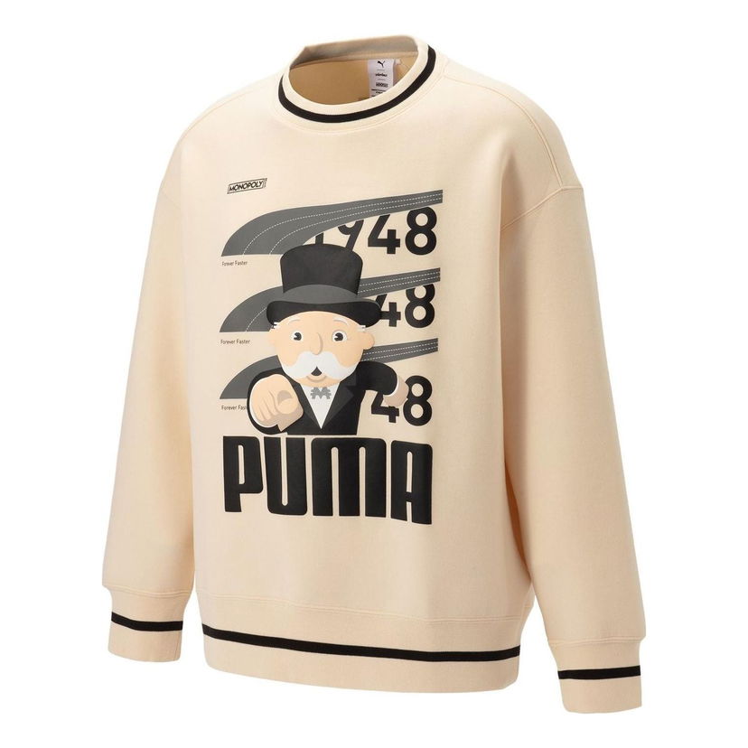 Pulover Puma Staffonly X Monopoly Logo Sweatshirt Bež | 539898-86