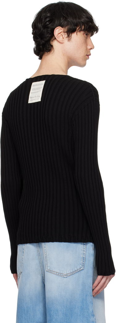 Pleteni pulover Acne Studios Acne Studios Ribbed Sweater Črna | C60098-, 2