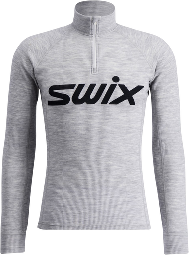 Pleteni pulover SWIX Swix RaceX Merino Half Zip Top Siva | 10120-23-10107, 1