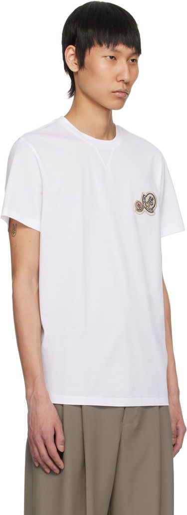 Majica Moncler Moncler Double Logo Patch Cotton T-Shirt Zelena | K10918C000768390Y, 4