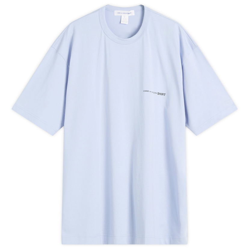 Majica Comme des Garçons CDG SHIRT Logo T-Shirt, Size Small Modra | FO-T023-051-1