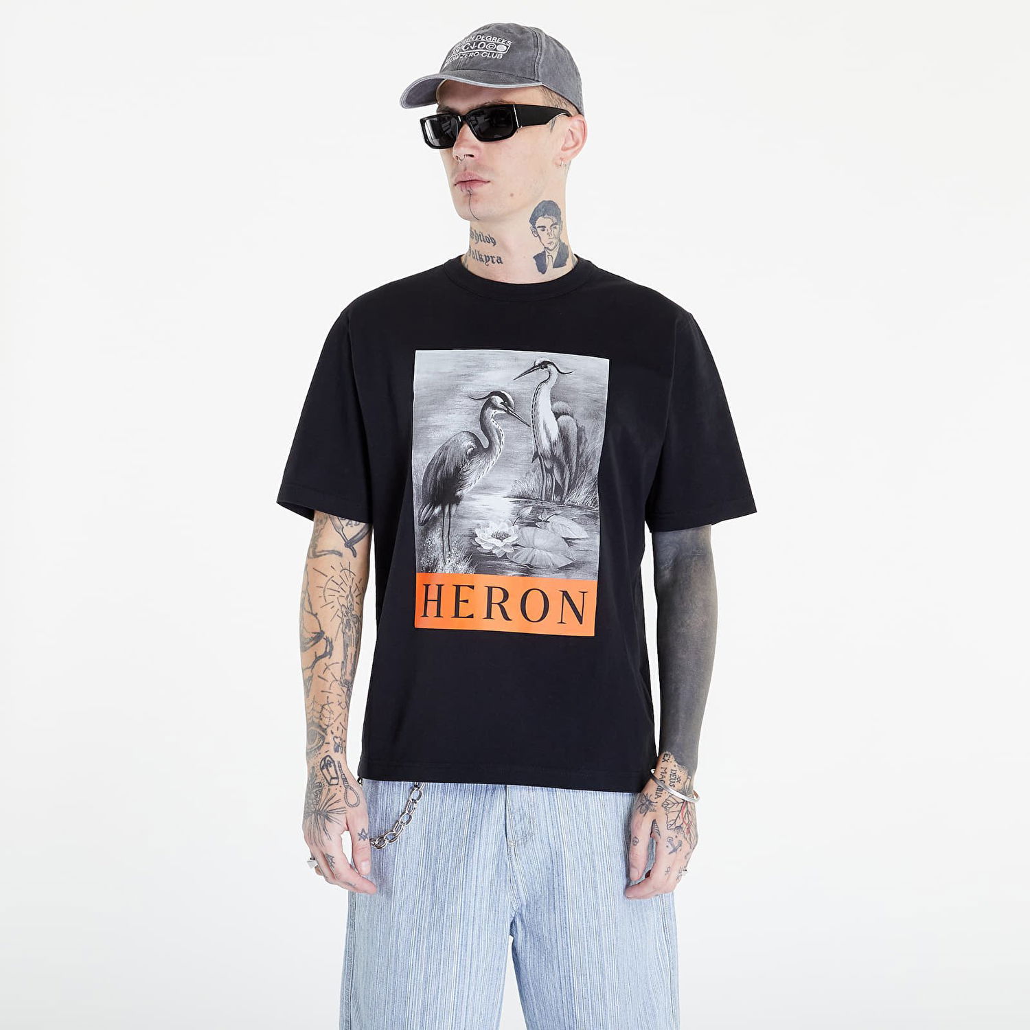 Majica HERON PRESTON NF Heron BW Črna | HMAA032C99JER0031010, 0