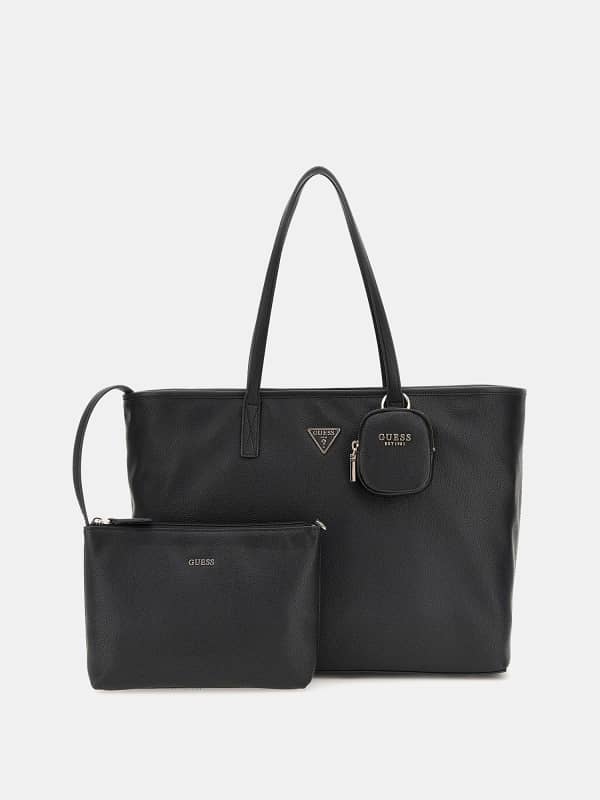 Tote bag GUESS Black Tote Bag with Small Pouch Črna | HWBG9006240