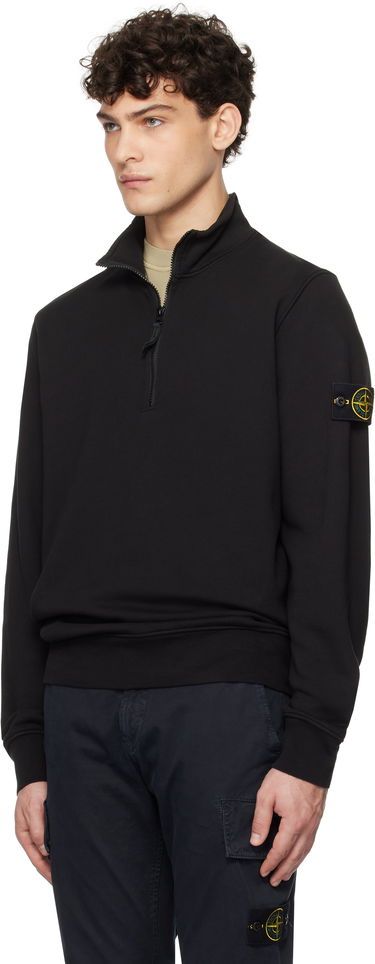 Pulover Stone Island Fleece Sweatshirt Črna | K1S156100619S0051, 3
