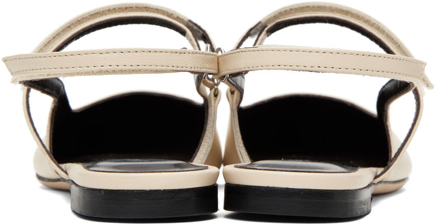 Oblačila BY FAR BY FAR Jess Slingback Ballerina Flats Bež | 23CAJESFCENAP, 1