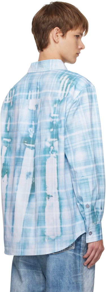 Srajce Andersson Bell Andersson Bell Trompe L'oeil Printed Check Shirt Modra | atb1340m, 2
