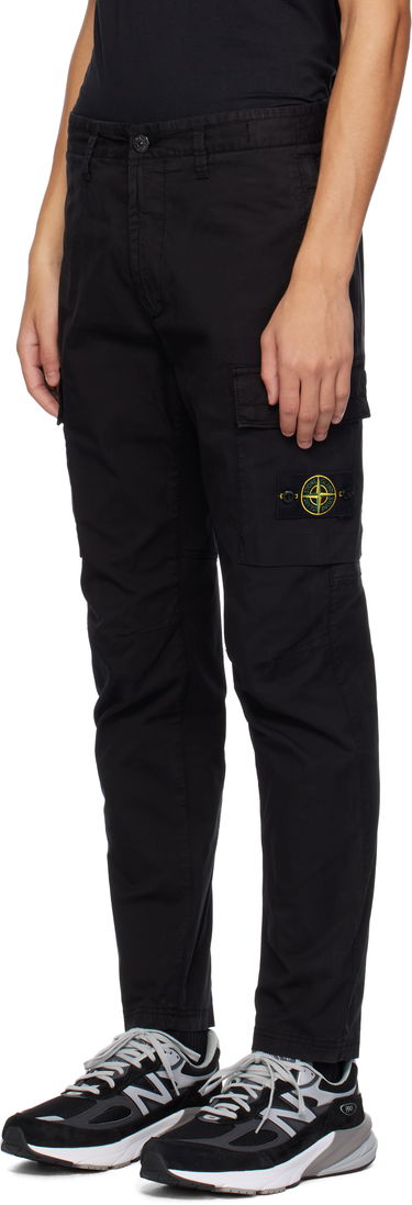 Cargo hlače Stone Island Stone Island Supima Cotton Twill Cargo Pants Črna | 811530410, 3