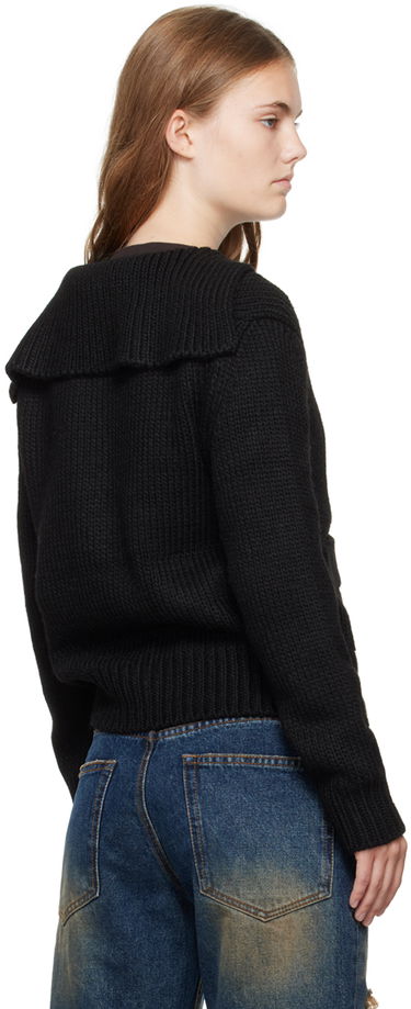 Pleteni pulover We11done Sailor Knit Cardigan Črna | WD-KC2-24-632-W-BK, 2