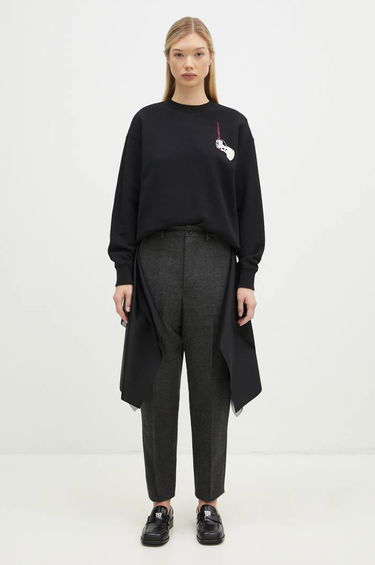 Hlače UNDERCOVER High Waist Pants With Attached Skirt Overlay Siva | UC2D1505, 4