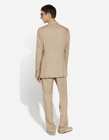 Hlače Dolce & Gabbana Classic Linen Pants Bež | GP0D6TFU4L0S8230, 2