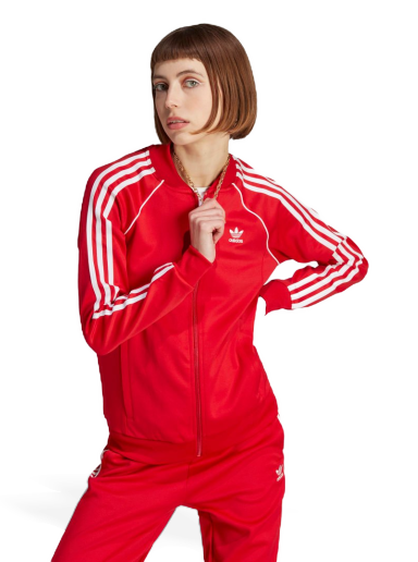 Jakna adidas Originals Adicolor Classics SST Track Top Rdeča | IK4032
