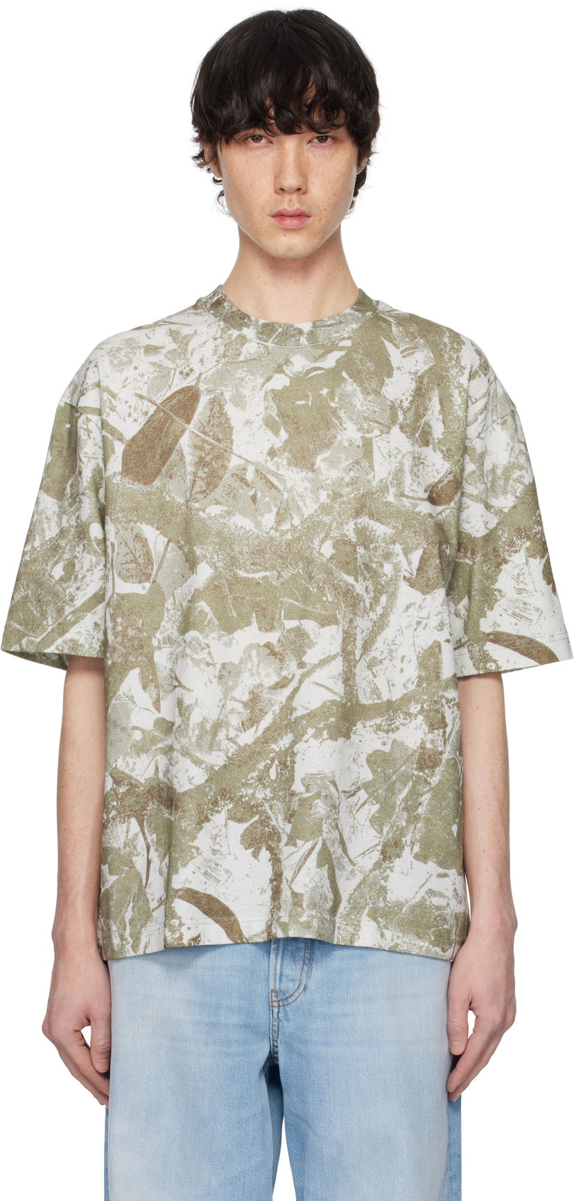 Majica Acne Studios Acne Studios Relaxed Fit Crew Neck T-Shirt Zelena | CL0315-