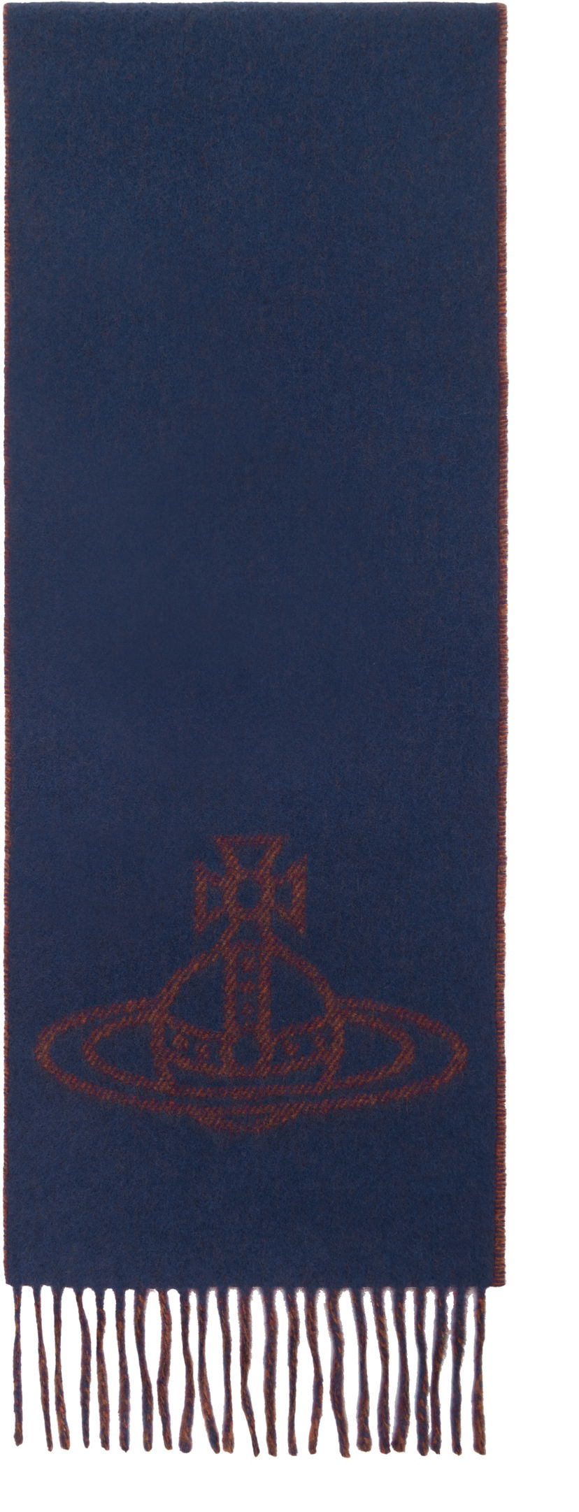 Šala Vivienne Westwood Single Orb Double Scarf Modra | 81030006-W00ZH-