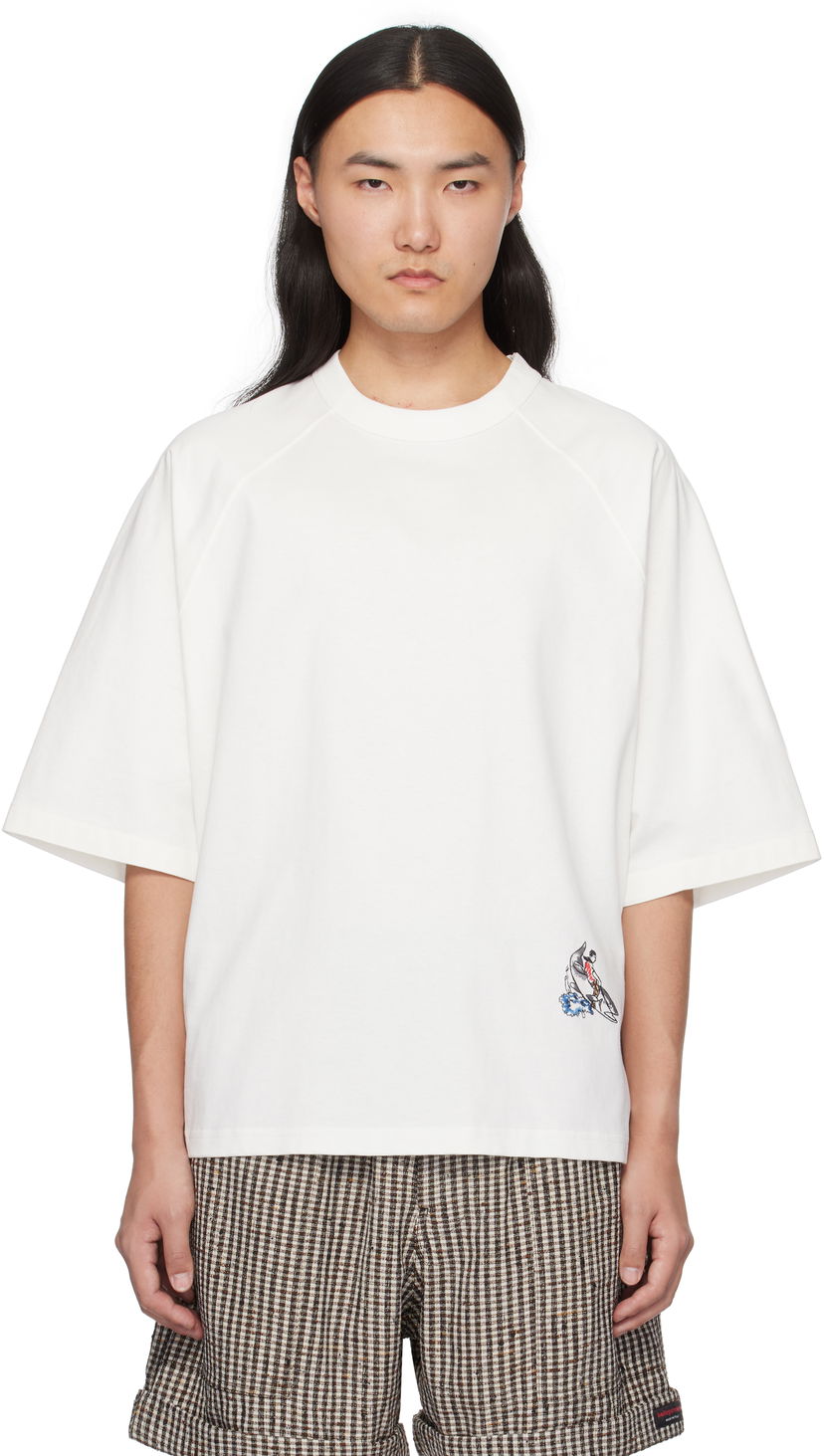 Majica Bottega Veneta Veneta Soft Jersey T-Shirt Bela | 817516V4XI09071