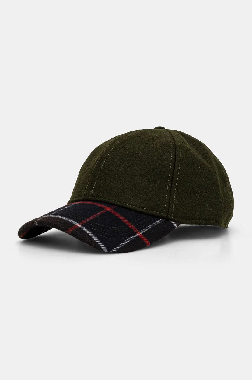 Kapa Barbour Barbour Tartan Bill Baseball Cap Zelena | MHA0815