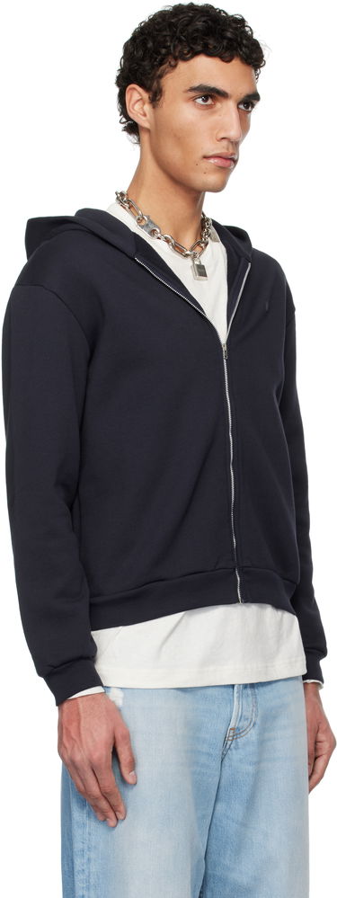 Pulover Acne Studios Acne Studios Zip-Up Hoodie Mornarica | CI0185-, 1