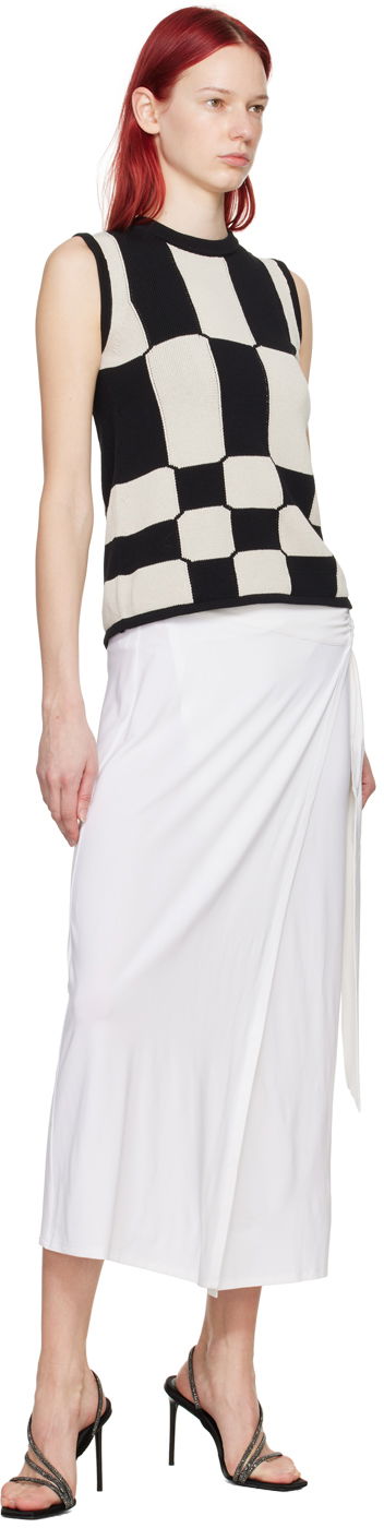 Krila Max Mara Beato Midi Wrap Skirt with Ring Detail Bela | 2416691069600, 3