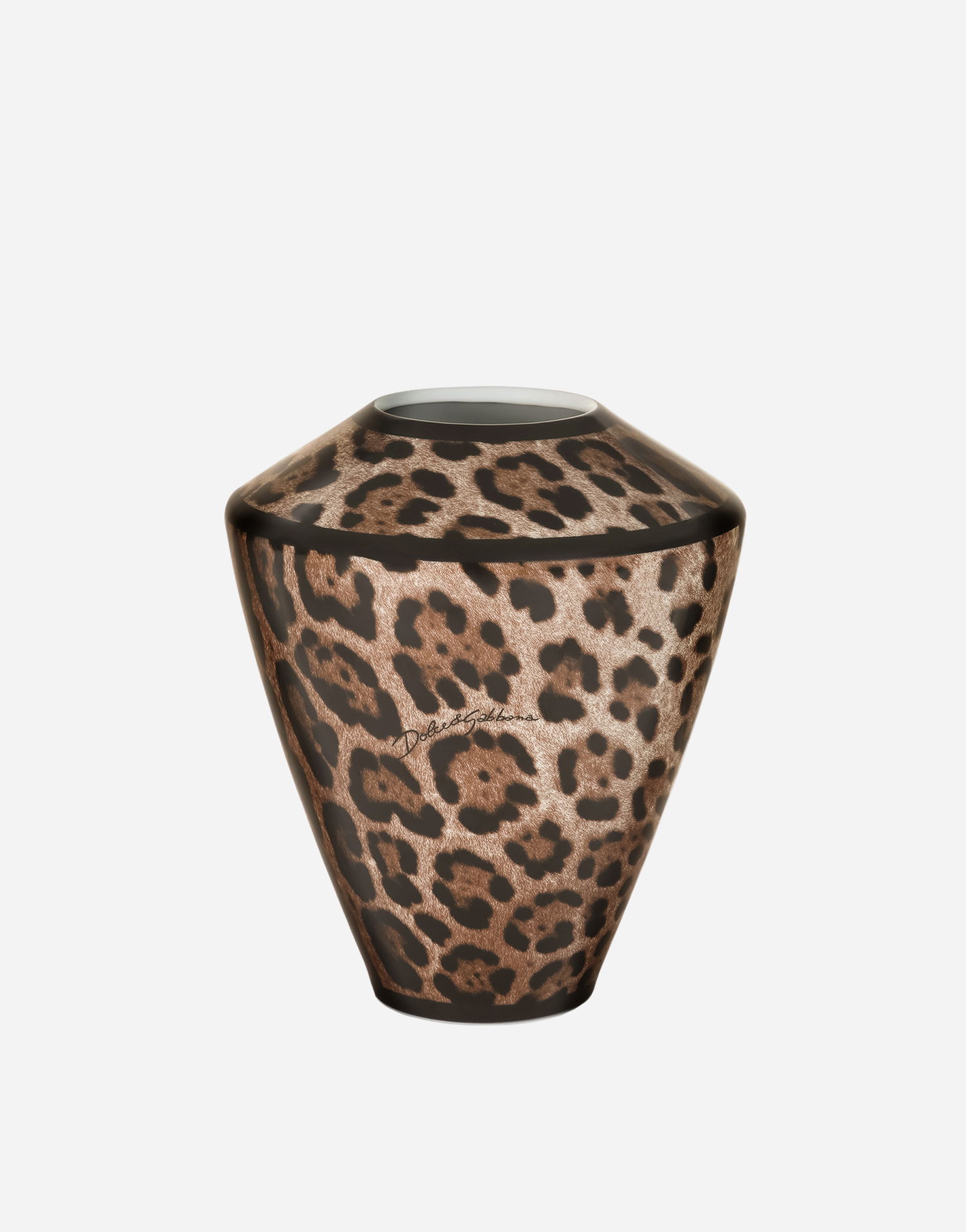 Home decor Dolce & Gabbana Small Amphora Porcelain Leopard Print Vase Večbarvna | TCC197TCAMWUL003, 1
