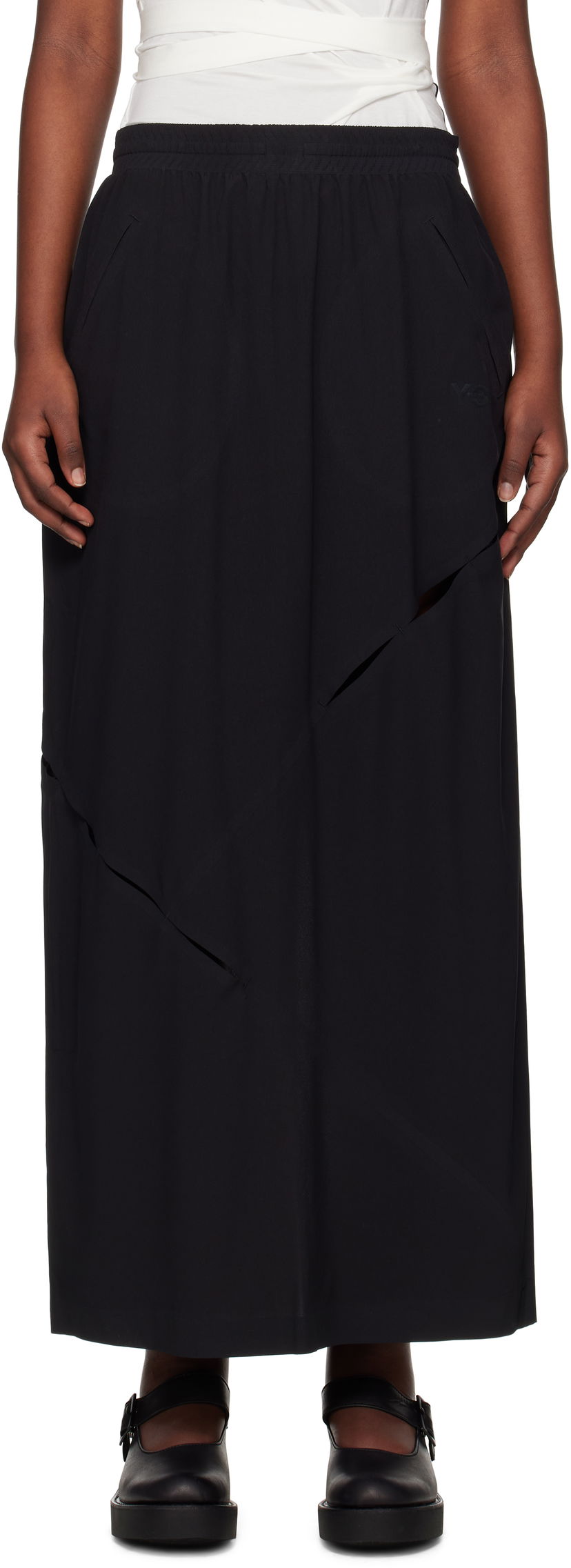 Krila Y-3 Y-3 Slit Maxi Skirt Črna | JD6001