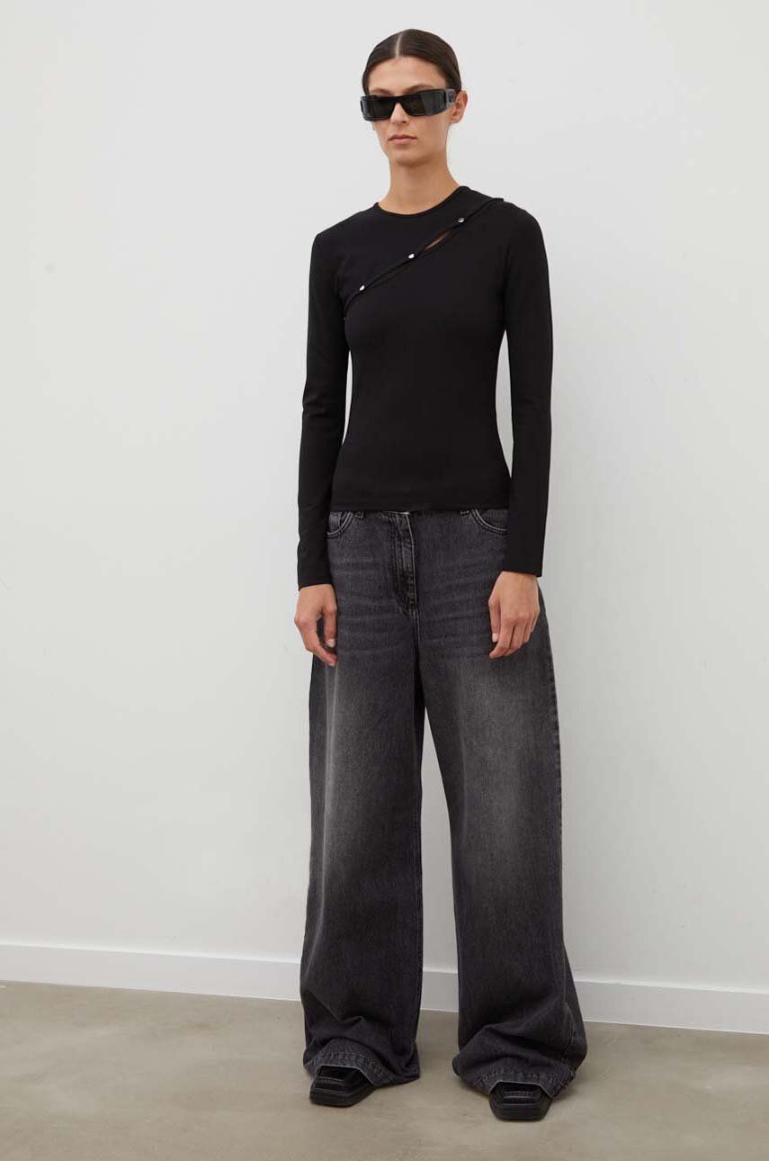 Majica Samsoe Samsoe Long Sleeve Top Črna | F23300128, 1