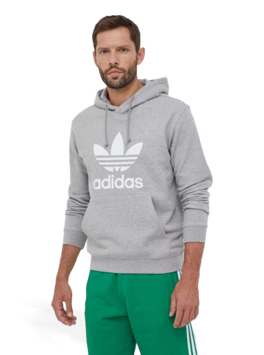 Pulover adidas Originals Adicolor Classics Trefoil Hoodie Siva | IM4490