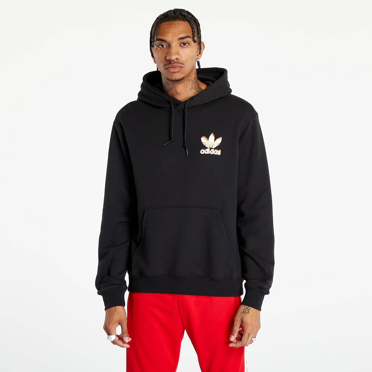 Pulover adidas Performance Graphics Fire Trefoil Črna | IJ0610, 0