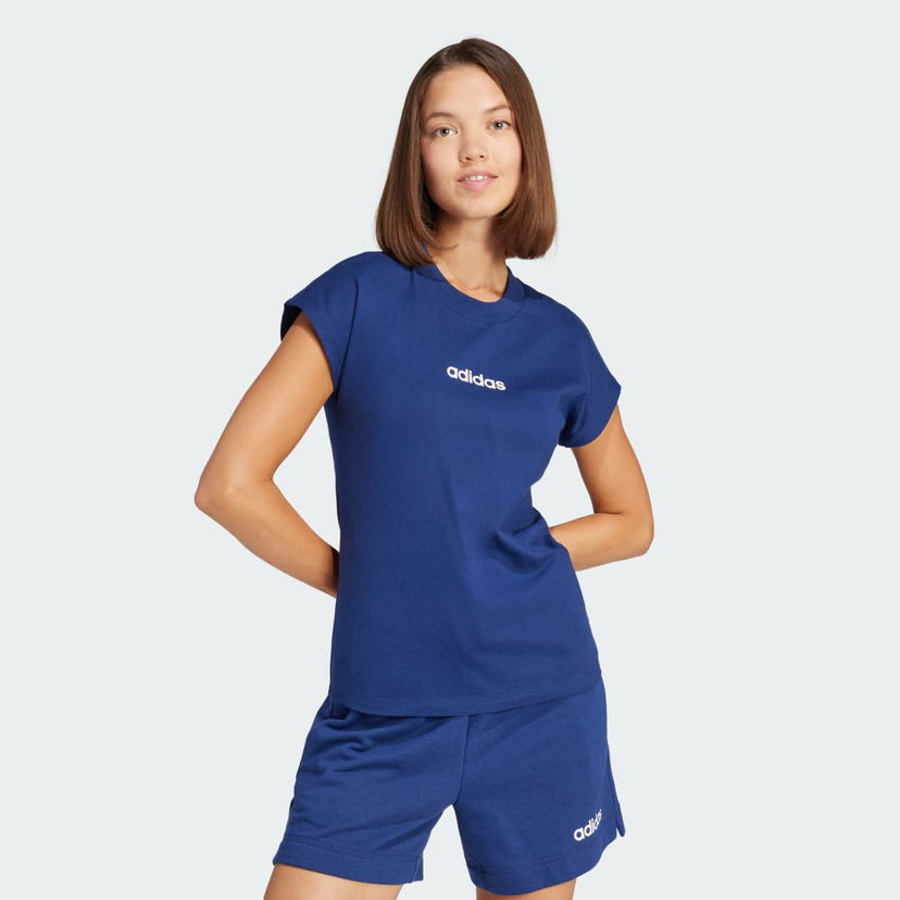 Majica adidas Performance Cotton T-Shirt Modra | JG8658