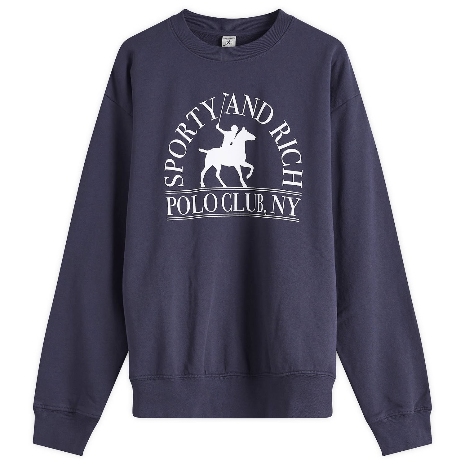Pulover Sporty & Rich Sporty & Rich Polo Club Crew Sweatshirt Mornarica | ST071612252BL106, 0