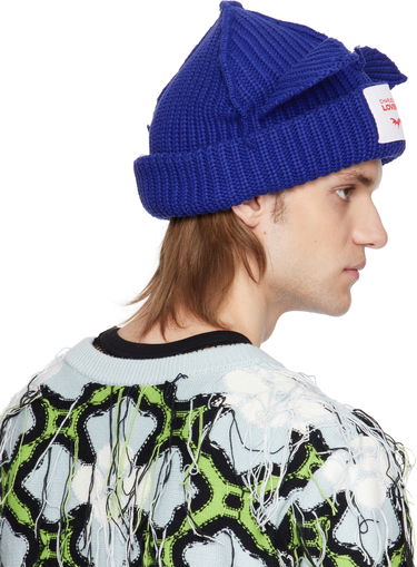 Beanie Charles Jeffrey Loverboy Charles Jeffrey LOVERBOY Chunky Knit Ears Beanie Modra | 54130301, 4