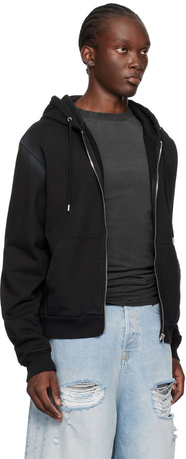 Pulover We11done We11done Zip Hoodie Črna | WD-TJ2-24-812-U-BK, 1