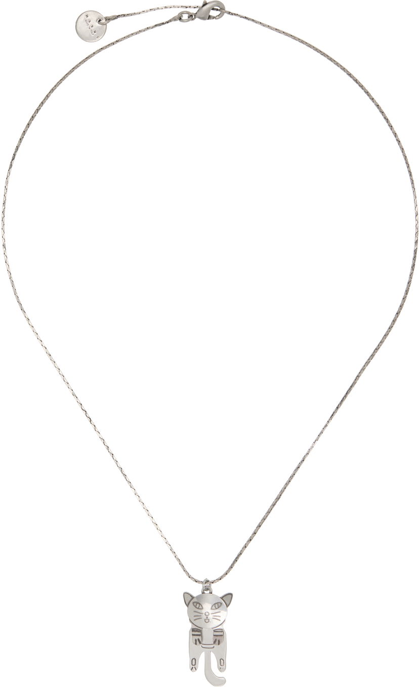 Ogrlica Marni Marni Cat Pendant Necklace Kovinski | COMV0508A0 M2000