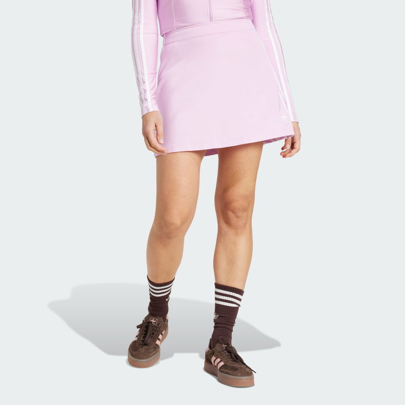 Krila adidas Performance Adicolor 3-Stripes Mini Skirt Roza | JD0314