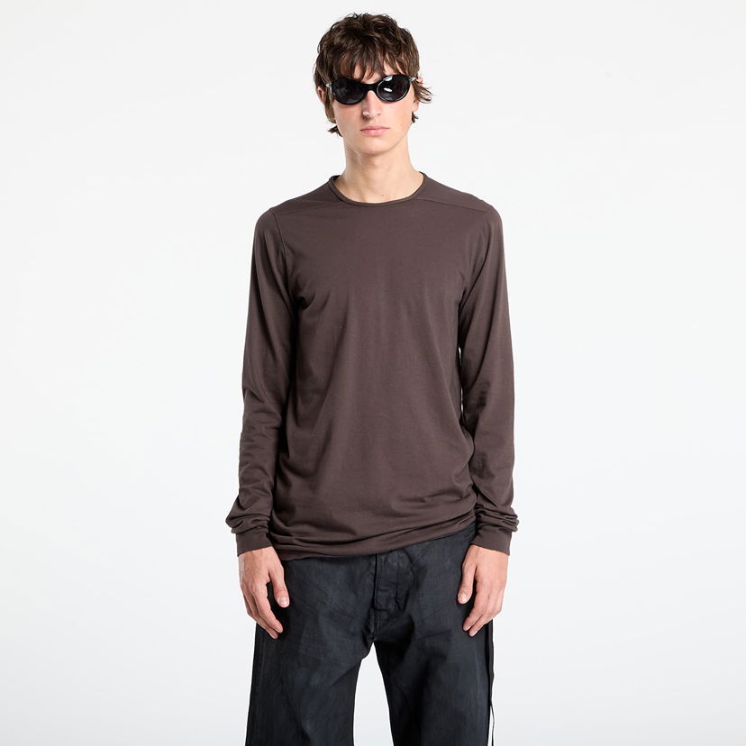 Majica Rick Owens Rick Owens DRKSHDW Level Longsleeve T-Shirt Rjava | DU02E7260 RN 78