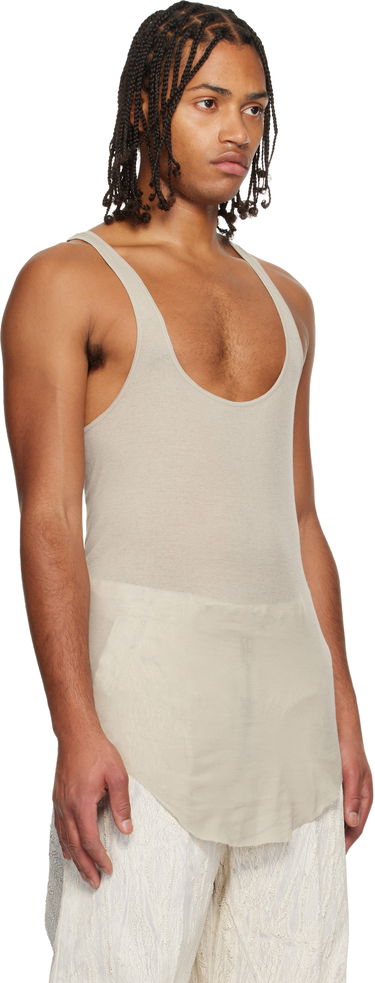 Majica brez rokavov Rick Owens Concordians Pony Tank Top Bež | RR02E1104 MR, 1