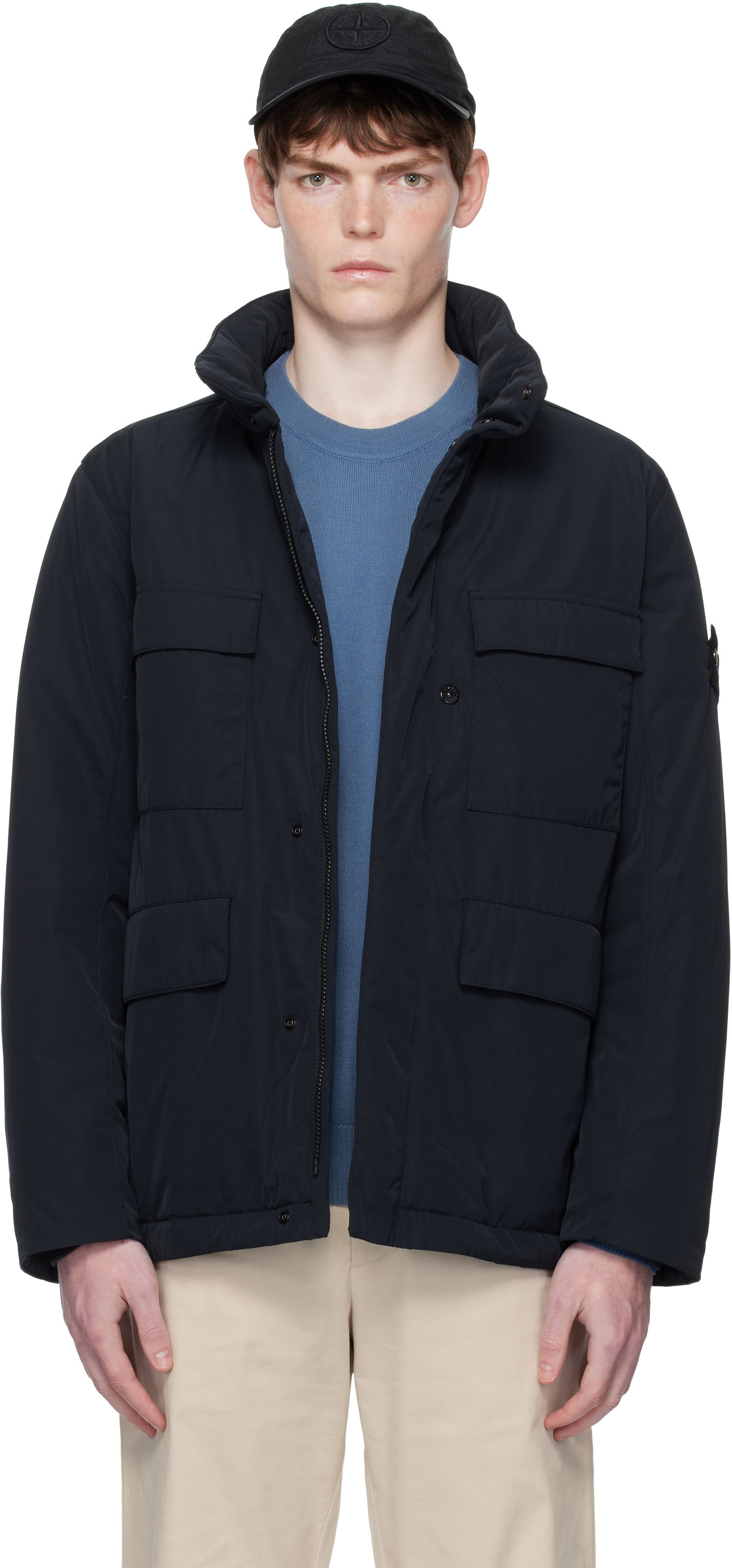 Jakna Stone Island Micro Twill Jacket Mornarica | K2S15 4100049 S0026, 0