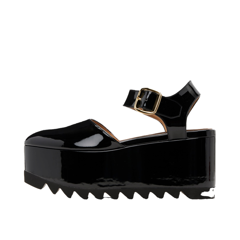 Superge in čevlji Stella McCartney Stella McCartney Elyse Patent Platform Sandals Črna | 810554APADF0