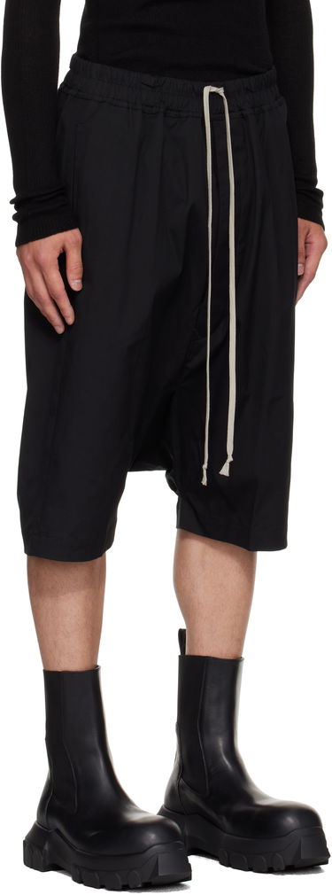 Kratke hlače Rick Owens Rick Owens Pods Shorts Črna | RU02E1384 TE, 1