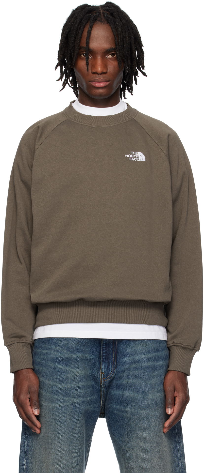 Pleteni pulover The North Face Evolution Crew Sweatshirt Rjava | NF0A86WA