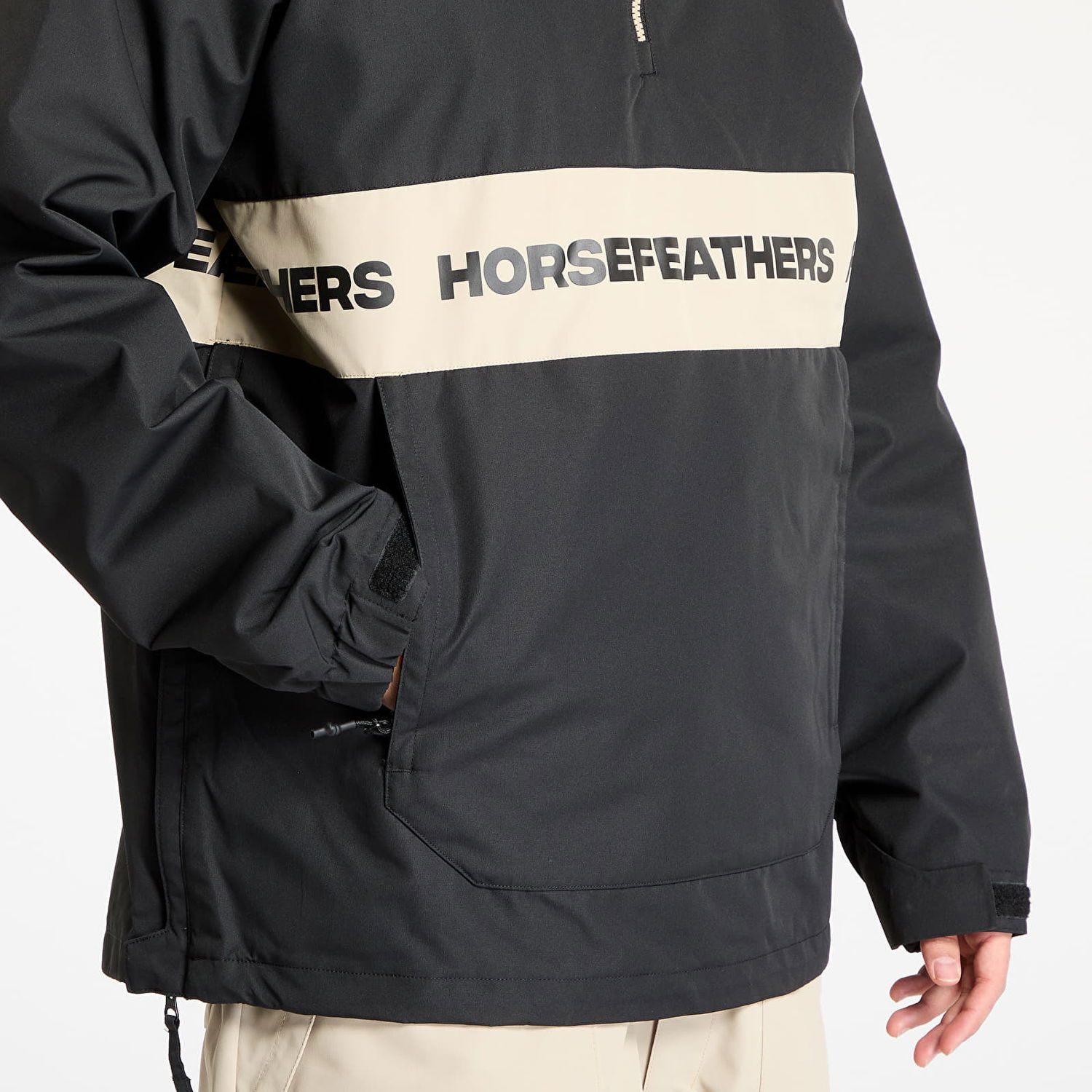 Vetrovka Horsefeathers Horsefeathers Gordie Anorak Jacket Črna | OM322A, 1