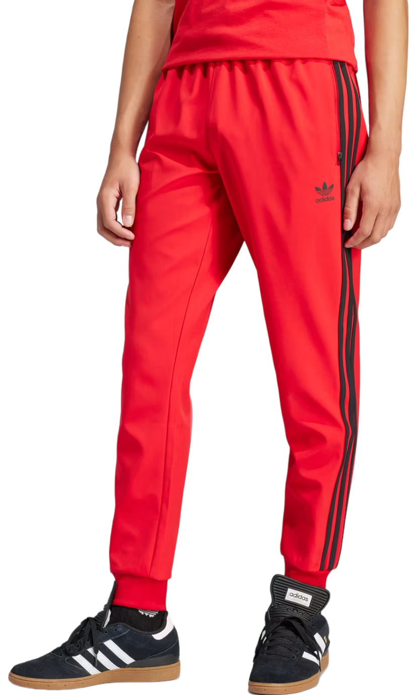 Trenirka adidas Originals SST Bonded Trackpant Rdeča | is2808